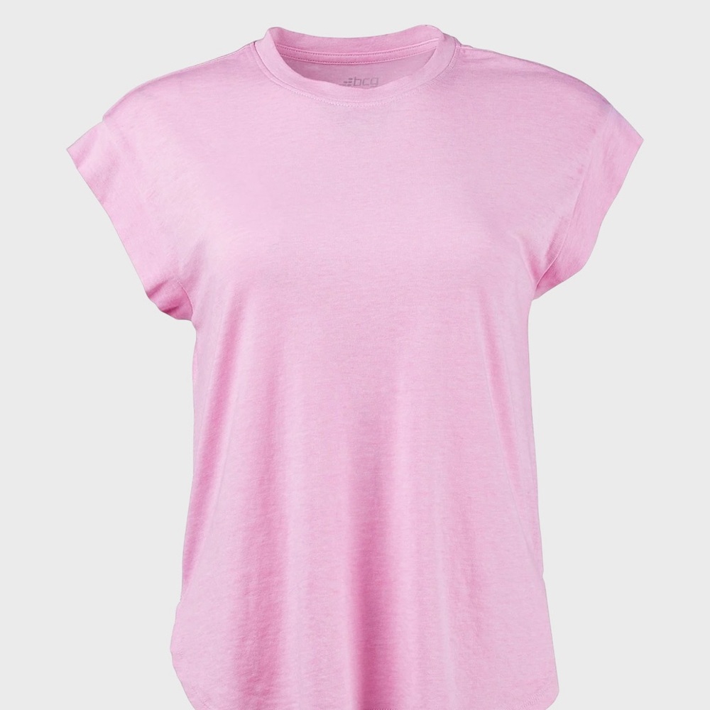 BCG Women's Pink Burnout Short Sleeve T-shirt